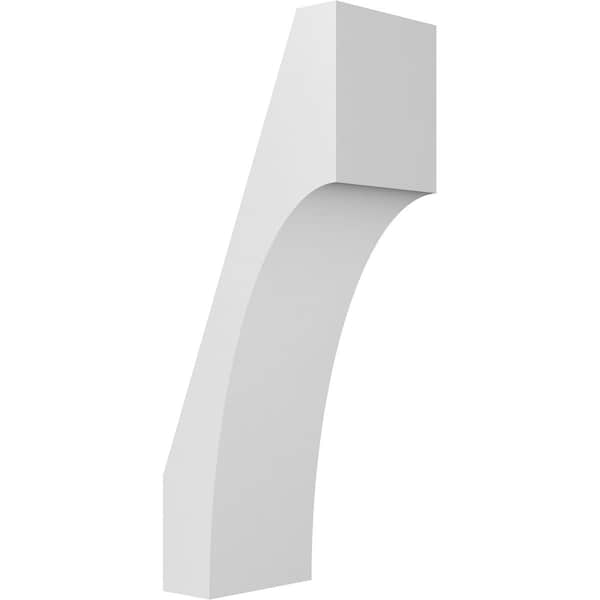 Ekena Millwork 5 1/2-in. W x 8-in. D x 20-in. H Westlake Architectural Grade PVC Knee Brace BRCP055X08X20WTL - main